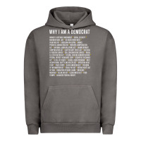 Pigment Tornado Why I am a Democrat cool political outfit for democrats Long Sleeve Urban Hoodie - lanVoArt