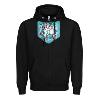 Black Christmas Pocket Zipper Hoodie - CowhideDigitalArt