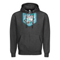 Charcoal Heather Christmas Pocket Zipper Hoodie - CowhideDigitalArt