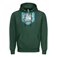 Sports Green Christmas Pocket Zipper Hoodie - CowhideDigitalArt