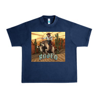 Navy Rodeo Cowboy bullfighter western 20oz skinny Urban Heavy Tee - HowdyJamesFarm