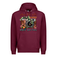 Burgundy When Life Gets Blurry Adjust Your Focus Vintage Camera Premium Hoodie - FaDigitalArtStudio
