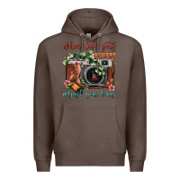 Coffee When Life Gets Blurry Adjust Your Focus Vintage Camera Premium Hoodie - FaDigitalArtStudio
