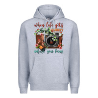 Heather Grey When Life Gets Blurry Adjust Your Focus Vintage Camera Premium Hoodie - FaDigitalArtStudio