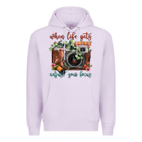 Lilac When Life Gets Blurry Adjust Your Focus Vintage Camera Premium Hoodie - FaDigitalArtStudio