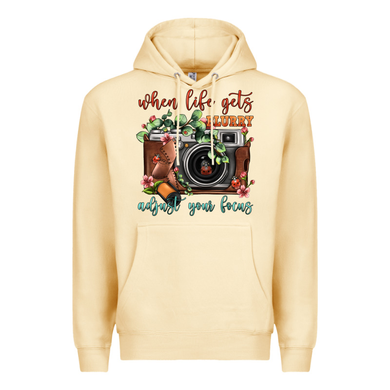 When Life Gets Blurry Adjust Your Focus Vintage Camera Premium Hoodie by FaDigitalArtStudio | Teevron