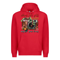 Red When Life Gets Blurry Adjust Your Focus Vintage Camera Premium Hoodie - FaDigitalArtStudio