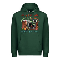 Sports Green When Life Gets Blurry Adjust Your Focus Vintage Camera Premium Hoodie - FaDigitalArtStudio