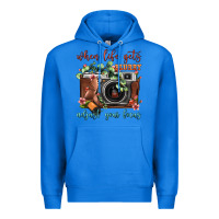 True Royal When Life Gets Blurry Adjust Your Focus Vintage Camera Premium Hoodie - FaDigitalArtStudio