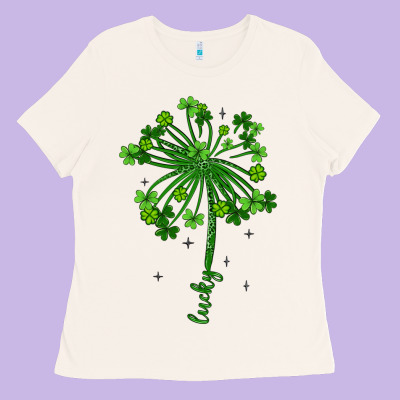 Lucky St Patrick S Day Ladies Tee Designed By Artiststas