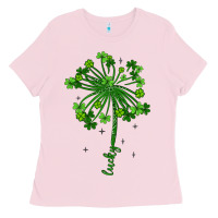 Bubblegum Pink lucky st patrick s day Ladies Tee - Artiststas