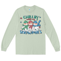 Matcha chillin with my snowmies Long Sleeve Tee - CowGirlArtShop
