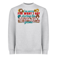 Heather Grey i'm sorry for what i say during the baseball game Heavyweight Sweatshirt - BundleAndBundleShop