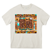 Cream rn registered nurse Heavy Core Tee - JahusDesignShop