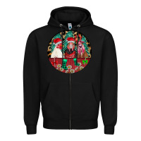 Black Chickens Zipper Hoodie - CowhideDigitalArt