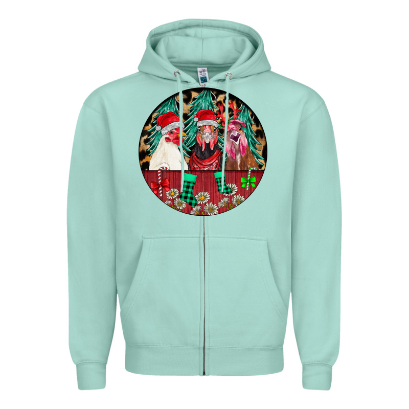 Chickens Zipper Hoodie by CowhideDigitalArt | Teevron