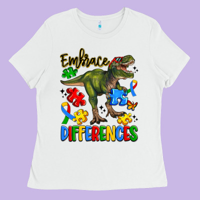 Embrace Differences Ladies Tee Designed By Artiststas
