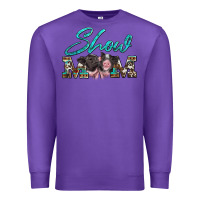 Purple show mom pigs Premium Sweatshirt - Artiststas