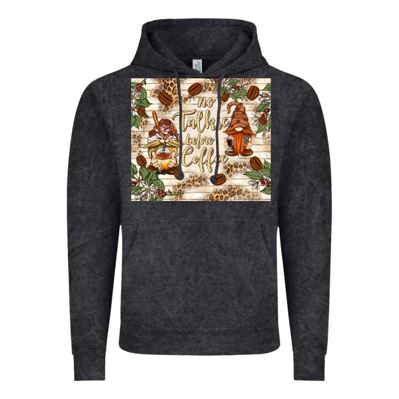 No Talkie Before Coffee With Gnomies Vintage Hoodie by TumblerDesignByShophia | Teevron