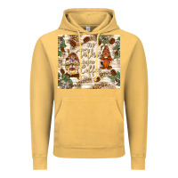 Vintage Mustard no talkie before coffee with gnomies Vintage Hoodie - TumblerDesignByShophia