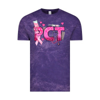 Cloud Purple breast cancer pct patient care technician Vintage Tee - texasbilliewilder