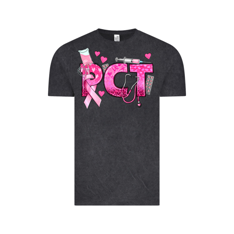 Breast Cancer Pct Patient Care Technician Vintage Tee by texasbilliewilder | Teevron