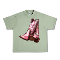 Oil Green Cowgirl boots Urban Heavy Tee - HowdyJamesFarm