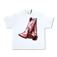 White Cowgirl boots Urban Heavy Tee - HowdyJamesFarm