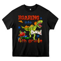 Black roaring into 6th grade Heavy Core Tee - BundleAndBundleShop