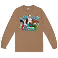 Toasted Coconut heifers its cold outside Long Sleeve Tee - CowGirlArtShop