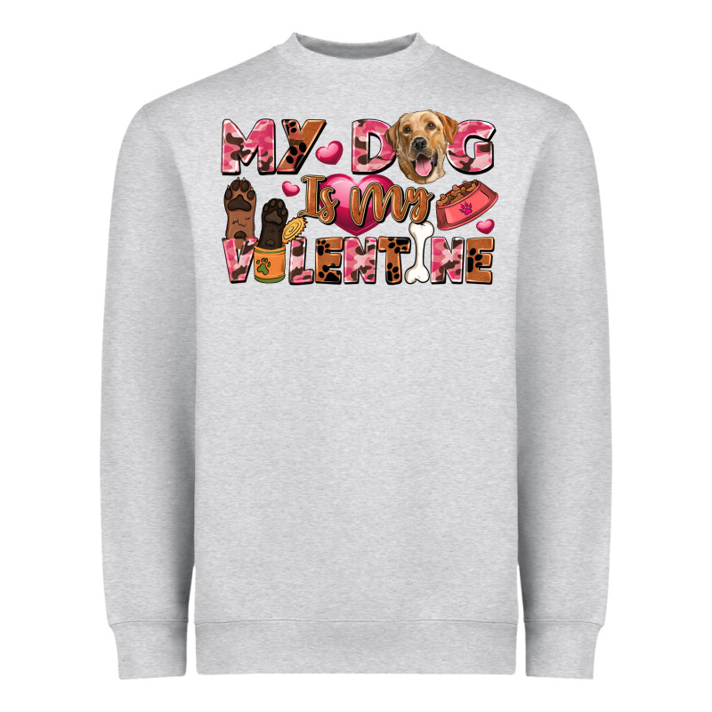 My Dog Is My Valentine Heavyweight Sweatshirt by FaDigitalArtStudio | Teevron