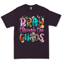 Plum pray through the chaos Premium Tee - Artiststas