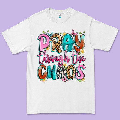 Pray Through The Chaos Premium Tee Designed By Artiststas