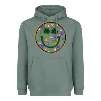 Sage st patrick s day smiley face Heavyweight Hoodie - Artiststas
