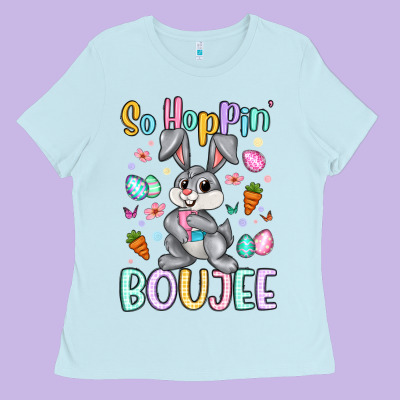 So Hoppin Boujee Ladies Tee Designed By Artiststas