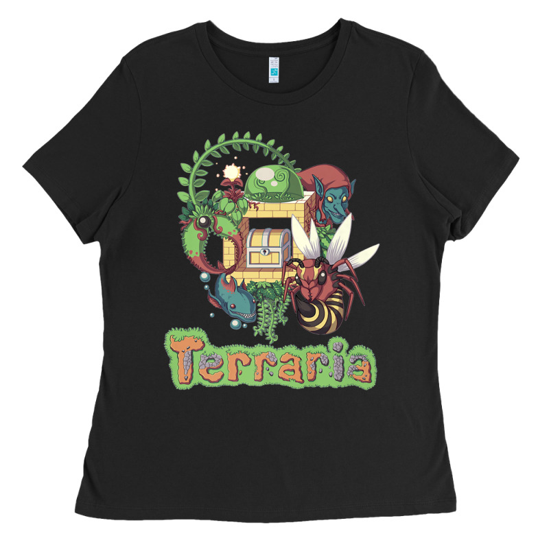 Day Gift For Terraria Game Jungle Halloween Ladies Tee by lanVoArt | Teevron