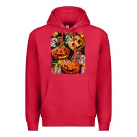 Cardinal Halloween Pumpkins Premium Hoodie - BundleAndBundleShop