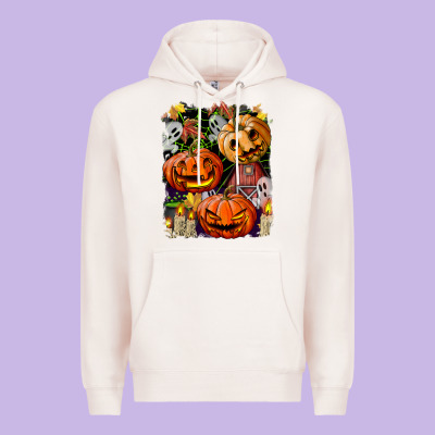 Halloween Pumpkins Premium Hoodie Designed By Bundleandbundleshop