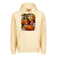Pina Colada Halloween Pumpkins Premium Hoodie - BundleAndBundleShop
