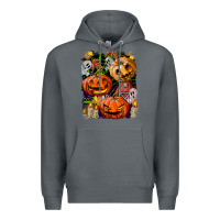 Rock Halloween Pumpkins Premium Hoodie - BundleAndBundleShop