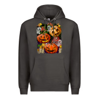 Smoke Halloween Pumpkins Premium Hoodie - BundleAndBundleShop