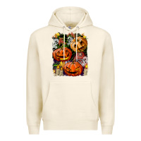Tofu Halloween Pumpkins Premium Hoodie - BundleAndBundleShop