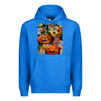 True Royal Halloween Pumpkins Premium Hoodie - BundleAndBundleShop