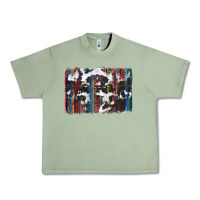 Oil Green cowhide, leopard serape backgraund Urban Heavy Tee - JahusDesignShop
