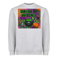 Heather Grey drink up witches tumbler Heavyweight Sweatshirt - BundleAndBundleShop