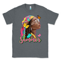 Charcoal Heather summer afro Classic Tee - NancyCooperArtShop