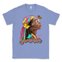 Colony Blue summer afro Classic Tee - NancyCooperArtShop