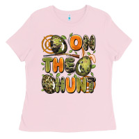 Bubblegum Pink on the hunt easter Ladies Tee - Artiststas
