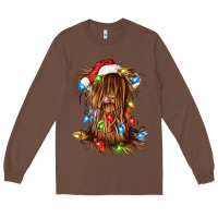 Chestnut christmas heifer cow gnome Long Sleeve Tee - CowGirlArtShop
