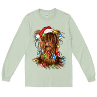 Matcha christmas heifer cow gnome Long Sleeve Tee - CowGirlArtShop